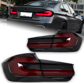 Оптика задняя, фонари BMW F30 Full Led дымчатые стиль G20 (11-18 г.в.) тюнинг фото