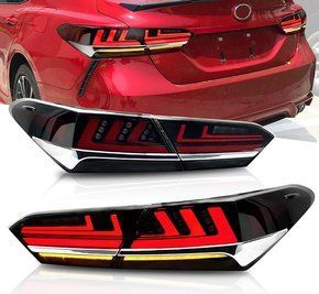 Оптика задня, ліхтарі на Toyota Camry 70 Full Led димчасті тюнінг фото