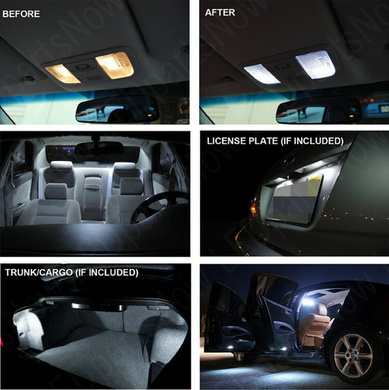 Світлодіодні лампи салону автомобіля BMW X5 E70 тюнінг фото