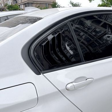 Накладки (жабры) на окна задних дверей BMW 3 серии 3 F30 тюнинг фото