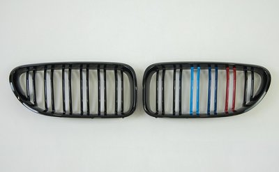Решітка радіатора BMW F06 / F12 / F13 M чорний глянець триколор тюнінг фото