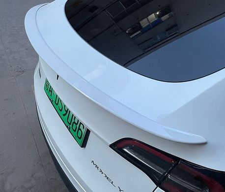 Спойлер багажника Tesla Model Y стиль S (2020-...) тюнинг фото