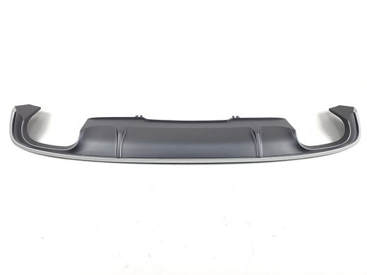 Дифузор (накладка) на S-Line задній бампер Audi A4 B9 тюнінг фото
