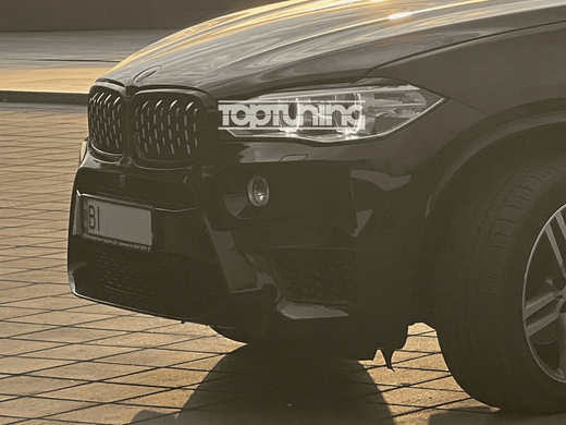 Решетка радиатора на BMW X5 F15 / X6 F16 стиль Diamond Silver-Black тюнинг фото