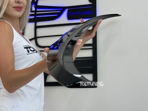 Спойлер багажника БМВ Е60 стиль М4 черный глянцевый (ABS-пластик) тюнинг фото