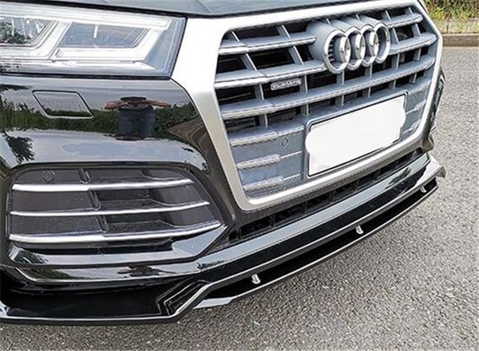 Накладка переднего бампера Audi Q5 (2020-...) тюнинг фото