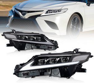 Оптика передня, фари Toyota Camry 70 Full Led з DRL тюнінг фото