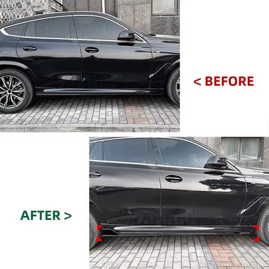 Накладки (диффузоры) порогов автомобиля BMW X6 G06 M Sport тюнинг фото