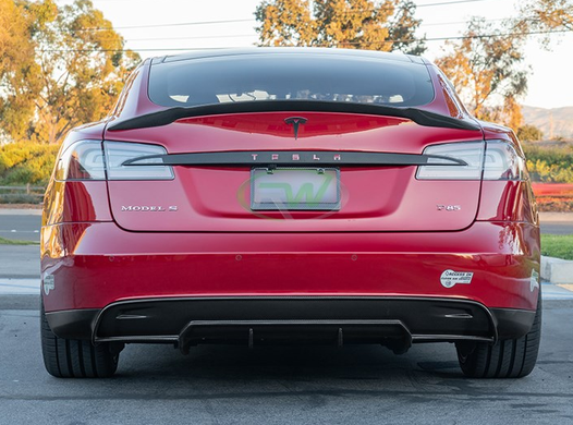 Спойлер для Tesla Model S (карбон) тюнінг фото