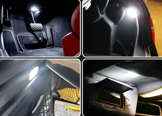 Підсвічування салона и багажника (LED) Mercedes W169 W245 W204 W216 W212 C207 W463 X164 тюнінг фото