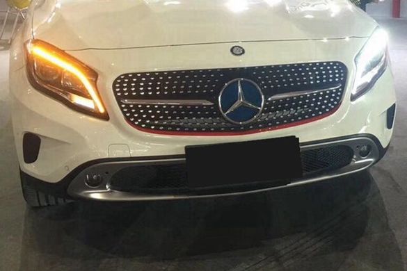 Оптика передняя, фары на Mercedes GLA X156 тюнинг фото