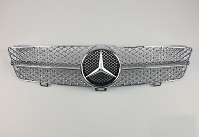 Решетка радиатора Mercedes W219 стиль SL Chrome (08-10 г.в.) тюнинг фото