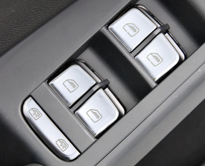 Хромовані накладки кнопок стеклоподъемника Audi A4 B8 / A5 S5 тюнінг фото