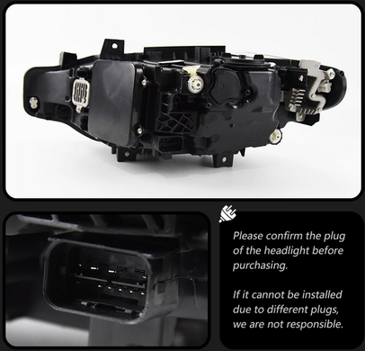 Передня оптика, фари BMW F30 Full LED для заводського галогену (11-15 р.в.) тюнінг фото