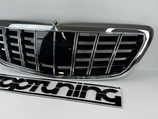 Решетка радиатора на MERCEDES W222 в стиле Brabus тюнинг фото