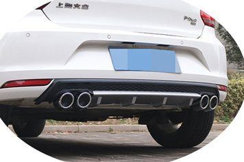 Накладка заднего бампера VW POLO (14-18 г.в.) тюнинг фото