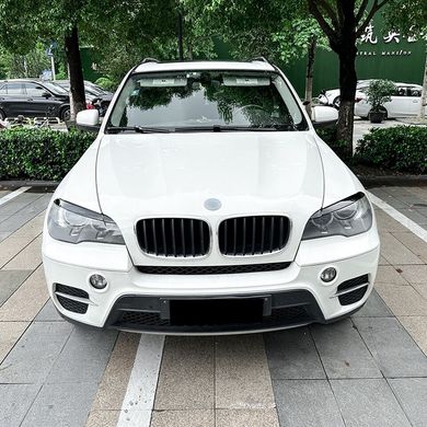 Накладки на фари, вії BMW X5 E70 чорний глянець ABS-пластик тюнінг фото