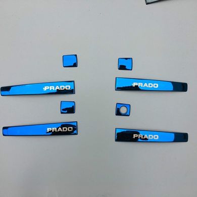 Комплект накладок на дверні ручки Toyota LC Prado 150 тюнінг фото