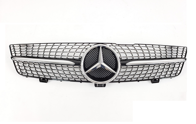 Решетка радиатора Mercedes W219 стиль Diamond Black (08-10 г.в.) тюнинг фото