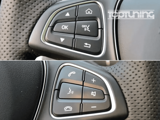Комплект кнопок для керма Mercedes W205 W253 тюнінг фото