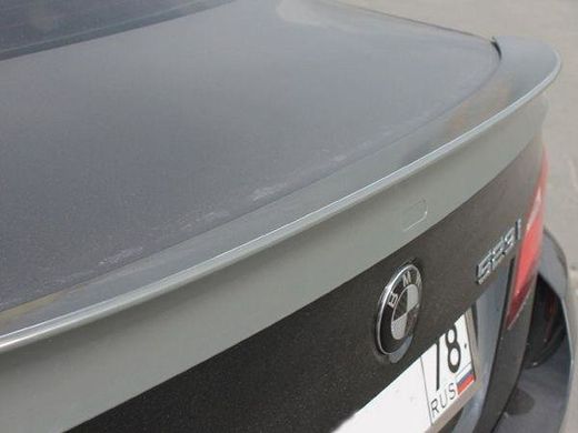 Спойлер багажника на БМВ Ф10 стиль Шницер (стеклопластик) тюнинг фото