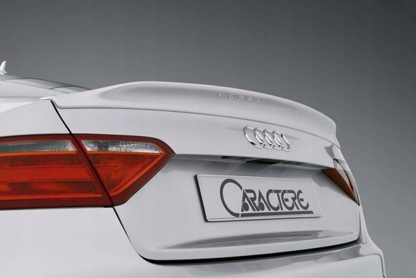Спойлер багажника Audi A5 купе стиль Caratere чорний глянець (07-15 р.в.) тюнінг фото