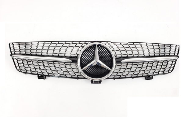 Решітка радіатора Mercedes W219 стиль Diamond Black (08-10 р.в.) тюнінг фото