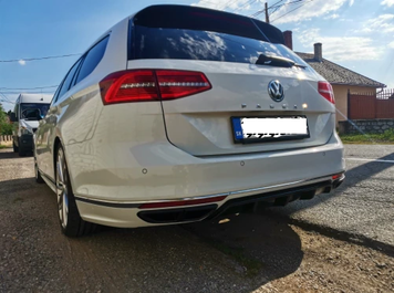 Диффузор (накладка) заднего бампера Volkswagen Passat B8 тюнинг фото