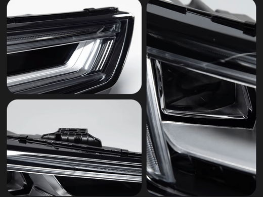 Оптика передняя, фары Audi A4 B9 (2017-2020) LED с линзой тюнинг фото