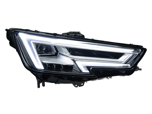 Оптика передняя, фары Audi A4 B9 (2017-2020) LED с линзой тюнинг фото