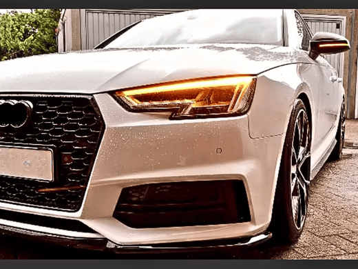 Оптика передняя, фары Audi A4 B9 (2017-2020) LED с линзой тюнинг фото
