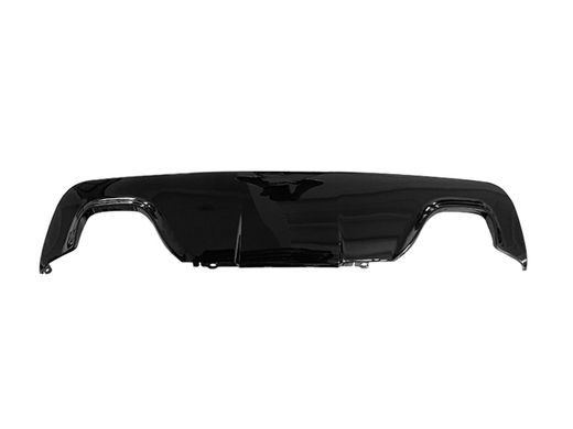 Диффузор (накладка) на задний бампер BMW E60 M-Paket / M-Tech черная глянцевая тюнинг фото