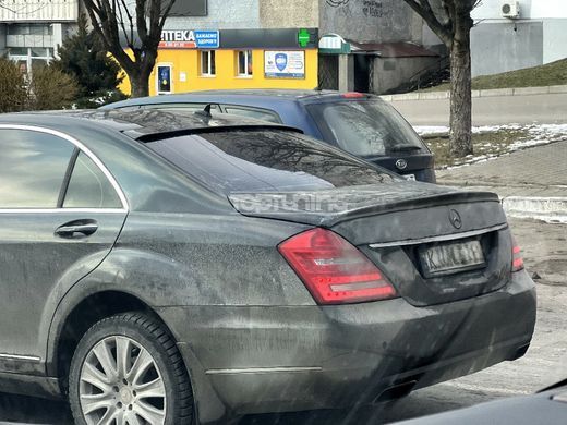 Спойлер, ліп-спойлер на Mercedes W221 тюнінг фото