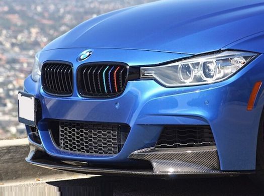 Накладка переднего бампера BMW F30 / F31 M-Pakiet под карбон тюнинг фото