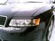 Реснички, накладки фар Audi A4 b6, верхние черный глянец тюнинг фото