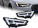 Оптика передняя, фары Audi A4 B9 (2017-2020) LED с линзой тюнинг фото