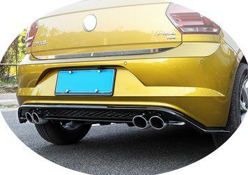 Накладка заднего бампера VW POLO (2019-...) тюнинг фото