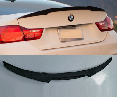 Спойлер BMW 4 F32 стиль M4 черный глянцевый (ABS-пластик) тюнинг фото