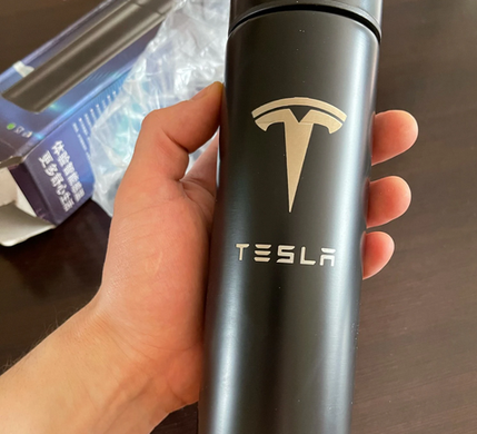 Термокружка з логотипом для Tesla Model 3 / S / X тюнінг фото