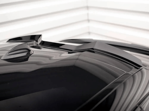 Спойлер на заднее стекло BMW X6 G06 в стиле Maxton Design черный глянец (2020-...) тюнинг фото
