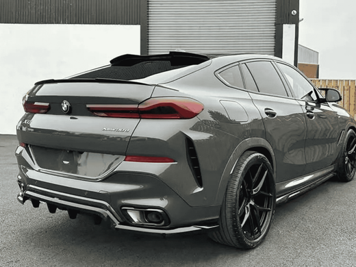Спойлер на заднее стекло BMW X6 G06 в стиле Maxton Design черный глянец (2020-...) тюнинг фото