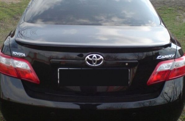 Спойлер на Toyota Camry 40 чорний глянсовий (ABS-пластик) тюнінг фото