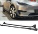 Накладки (диффузоры) порогов Tesla Model Y черный глянцевые тюнинг фото
