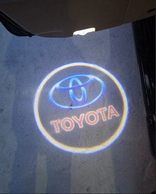 Подсветка дверей с логотипом Toyota Highlander / Land Cruiser тюнинг фото