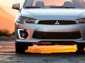 Рамки протитуманні Mitsubishi Lancer X з DRL (16-19 р.в.) тюнінг фото