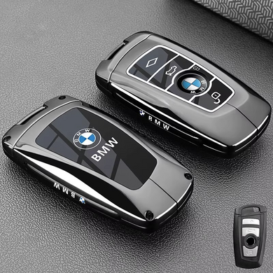 Чехол протектор на ключ для BMW F20 F30 F34 F32 F07 F10 F30 F06 F01 M5 M6 F25 F26 серебристый тюнинг фото