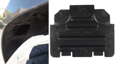 Лючек подкрылка BMW E82 E88 E90 E91 левый (сторона водителя) тюнинг фото