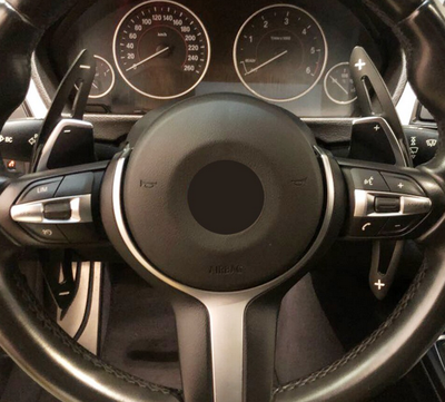 Рычаги переключения передач на руль BMW черные тюнинг фото