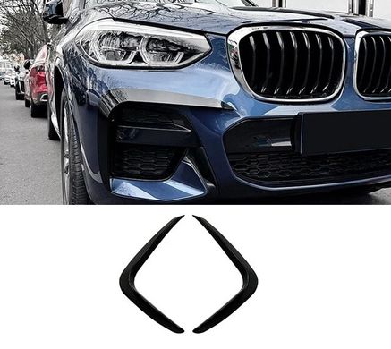 Накладки (спліттери) переднього бампера BMW X3 G01 / X4 G02 (18-22 р.в.) тюнінг фото