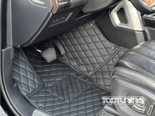 Коврики салона Audi Q7 заменитель кожи (10-15 г.в.) тюнинг фото